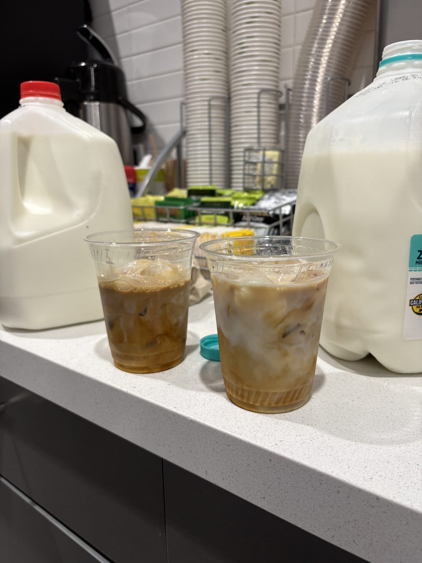 Iced coffee, non-negotiable.